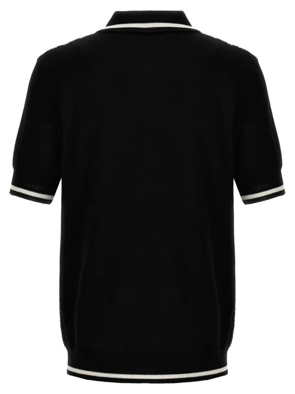 Balmain Mini Monogram Polo Shirt