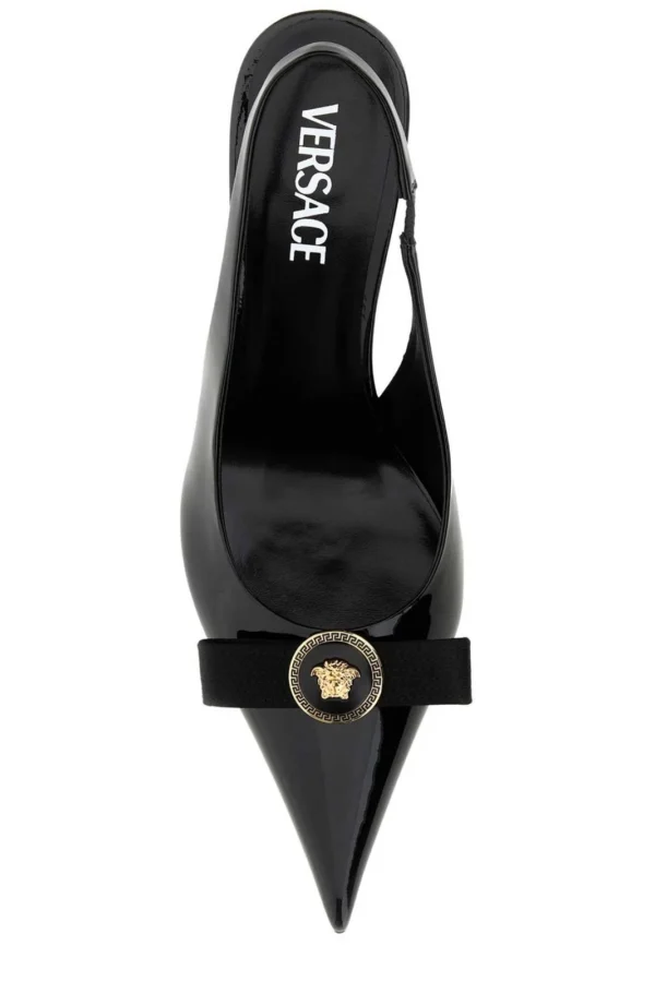 Versace Gianni Ribbon Slingback Pumps