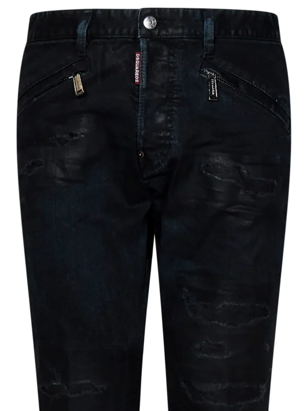 Dsquared2 Logo Patch Ripped Cool Guy Jeans