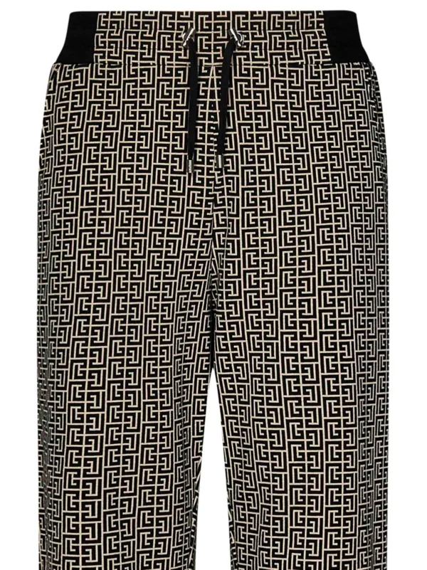 Balmain Casual Monogram Jacquard Trousers