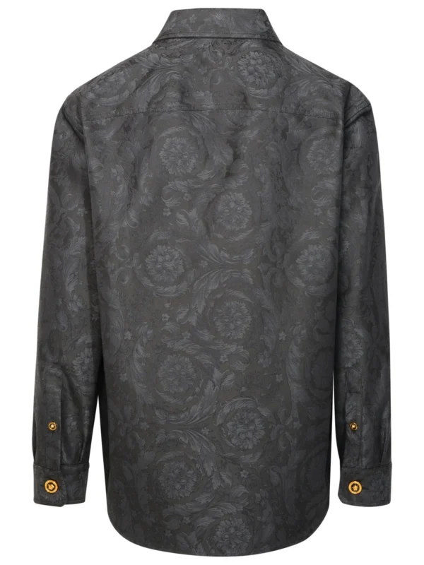 Versace Barocco Jacquard Buttoned Shirt Jacket