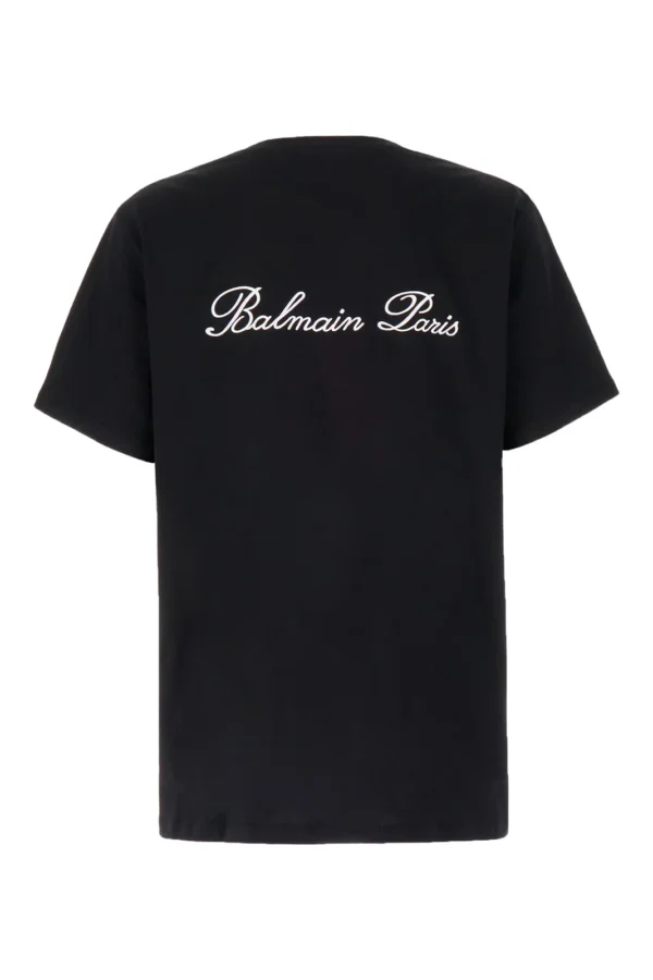 Balmain Logo Embroidered Crewneck T-Shirt