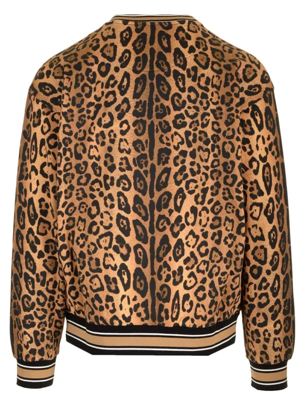 Dolce & Gabbana Leopard-Printed Crewneck Sweatshirt