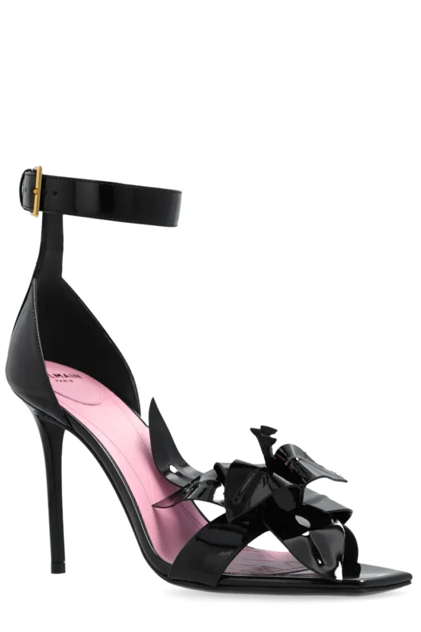 Balmain Ruby Flower Detailed Heels